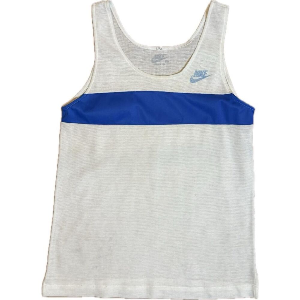 Nike Women's White and Blue Vest